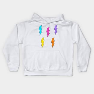 Colorful Lightning Bolts Kids Hoodie